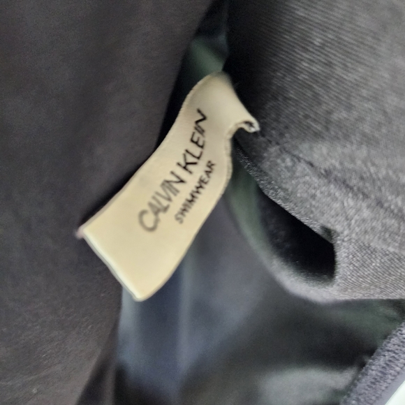 CALVIN KLEIN swimsuit black one-piece swimsuit size 10 - Picture 10 of 12